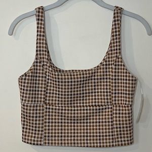 Altar’d State Houndstooth Crop Top